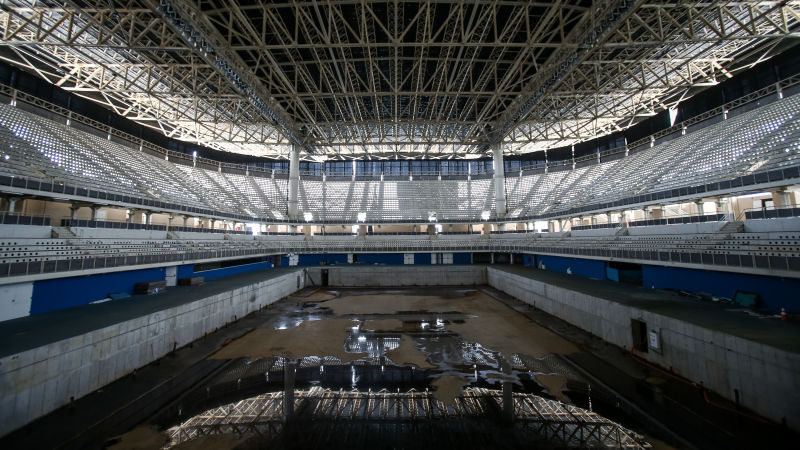 El interior del abandonado estado acuático (Foto: Getty).